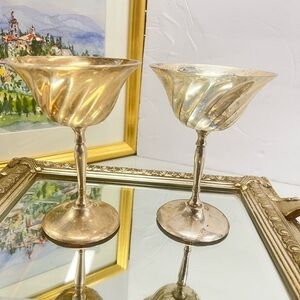 Elegant Silverplated Goblet Set
